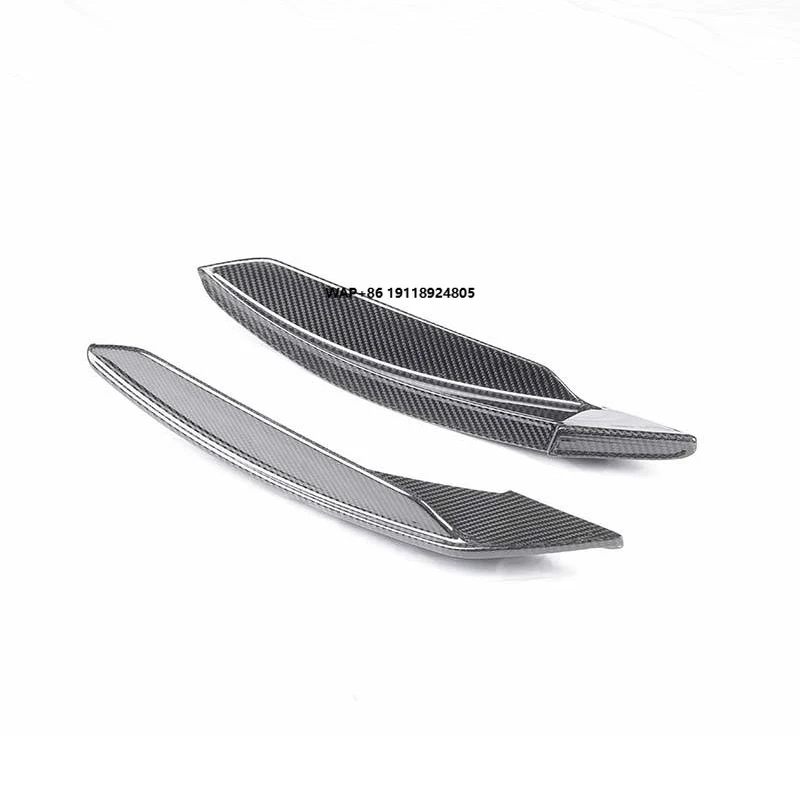

New for-Ferrari F8 Tributo Spider Body Kit Dry Carbon Fiber Front Bumper Canards Trim