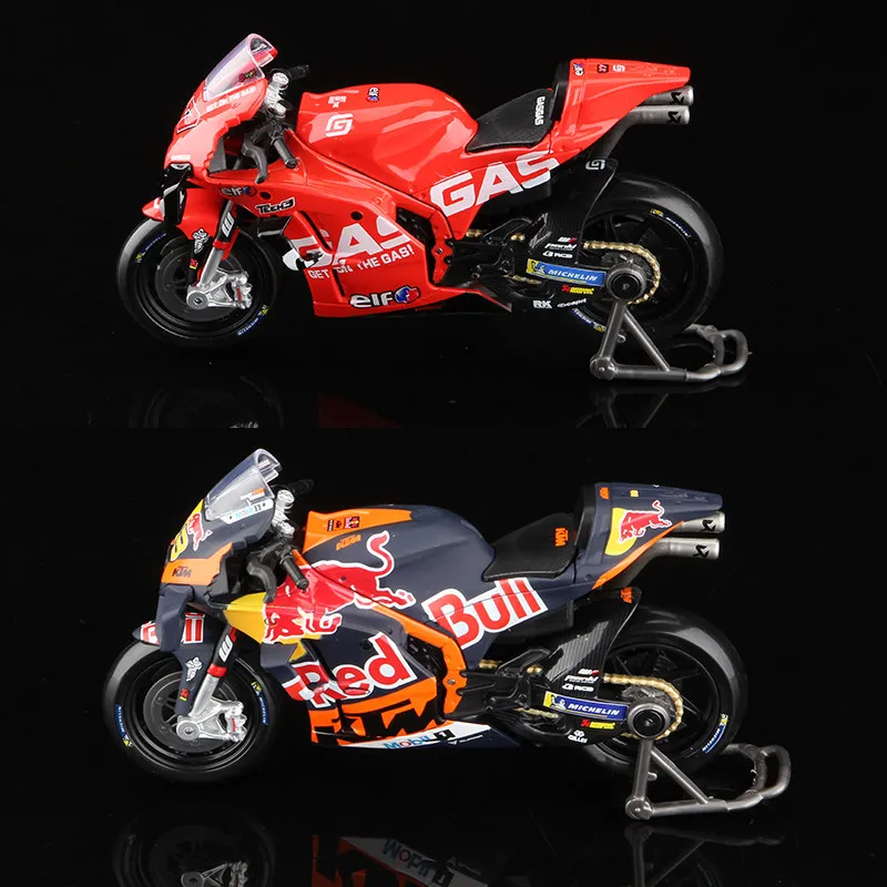 Maisto Scala 1:18 MotoGP Bici da corsa Modello Marc Marquez Gresini Ducati Red Bull GASGAS Collezione di giocattoli per ragazzi Regalo