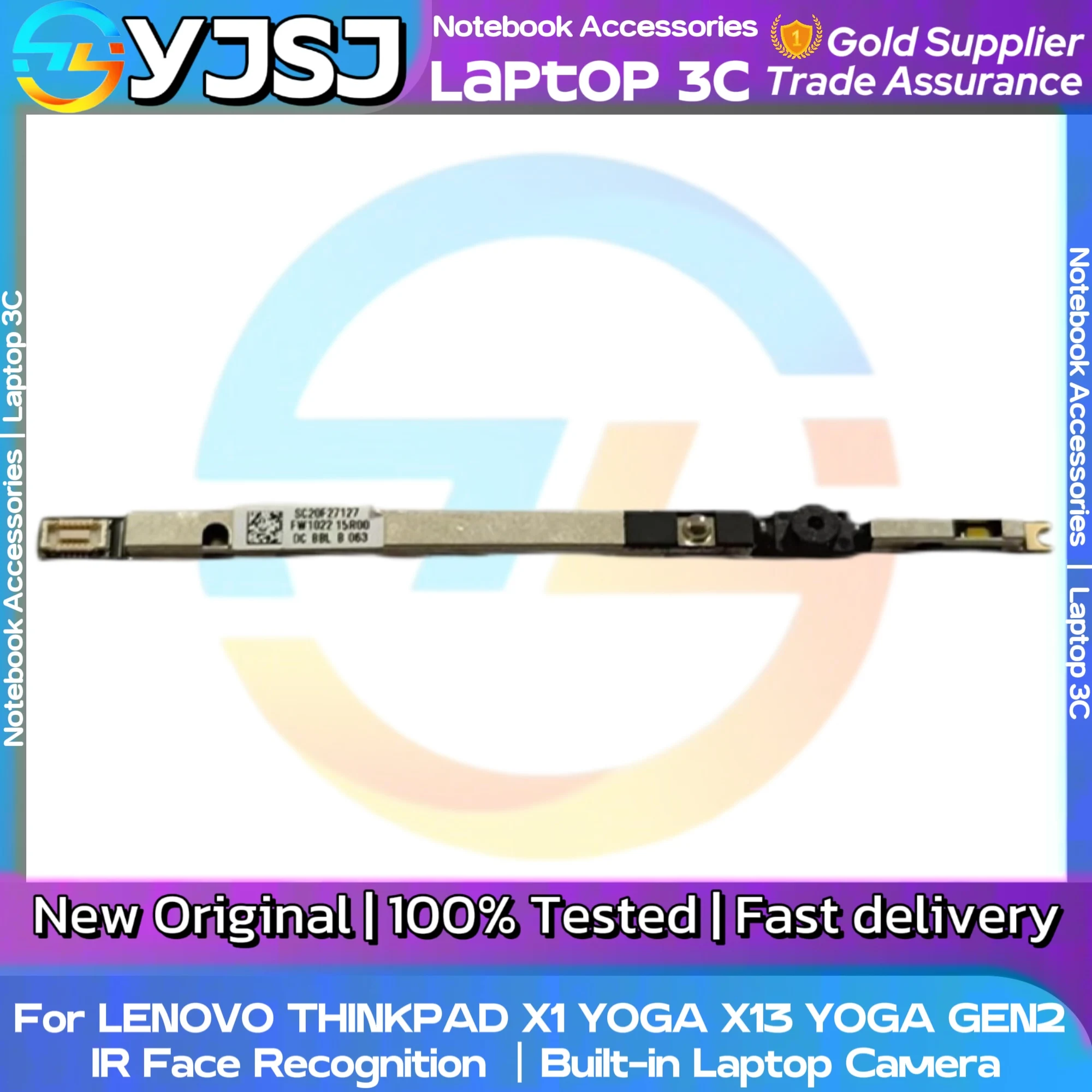 New Original Laptop Notebook Camera For LENOVO THINKPAD X1 YOGA X13 YOGA GEN2  IR Face Recognition Front Camera