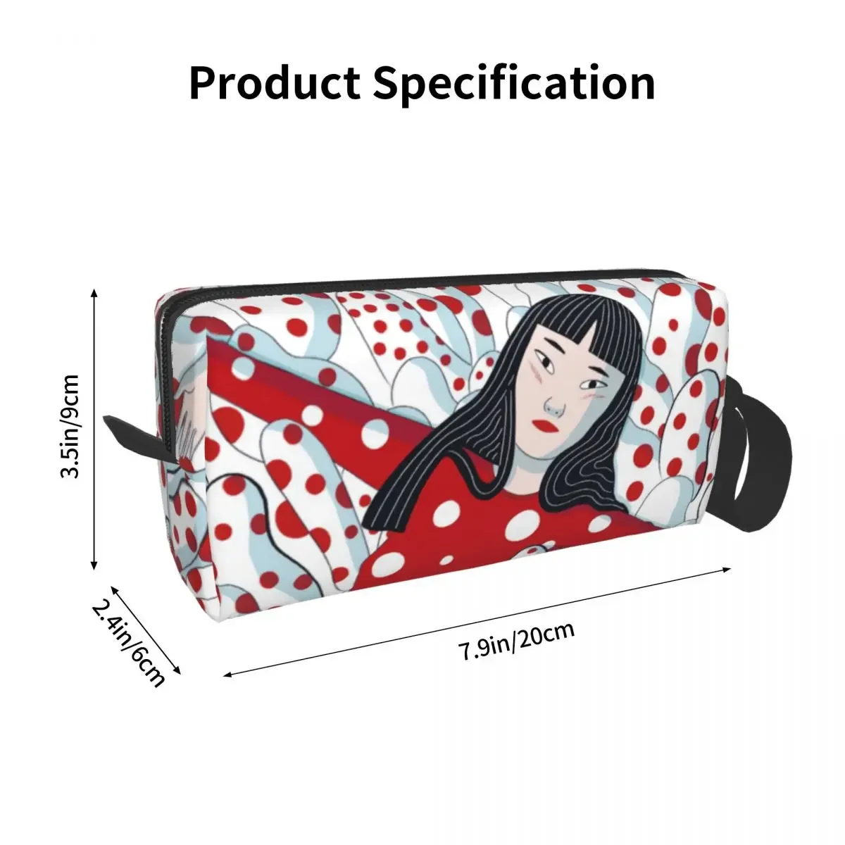 Fashion Yayoi Kusama Abstract Art Travel Toiletry Bag Women Makeup Cosmetic Bag Beauty Storage Dopp Kit