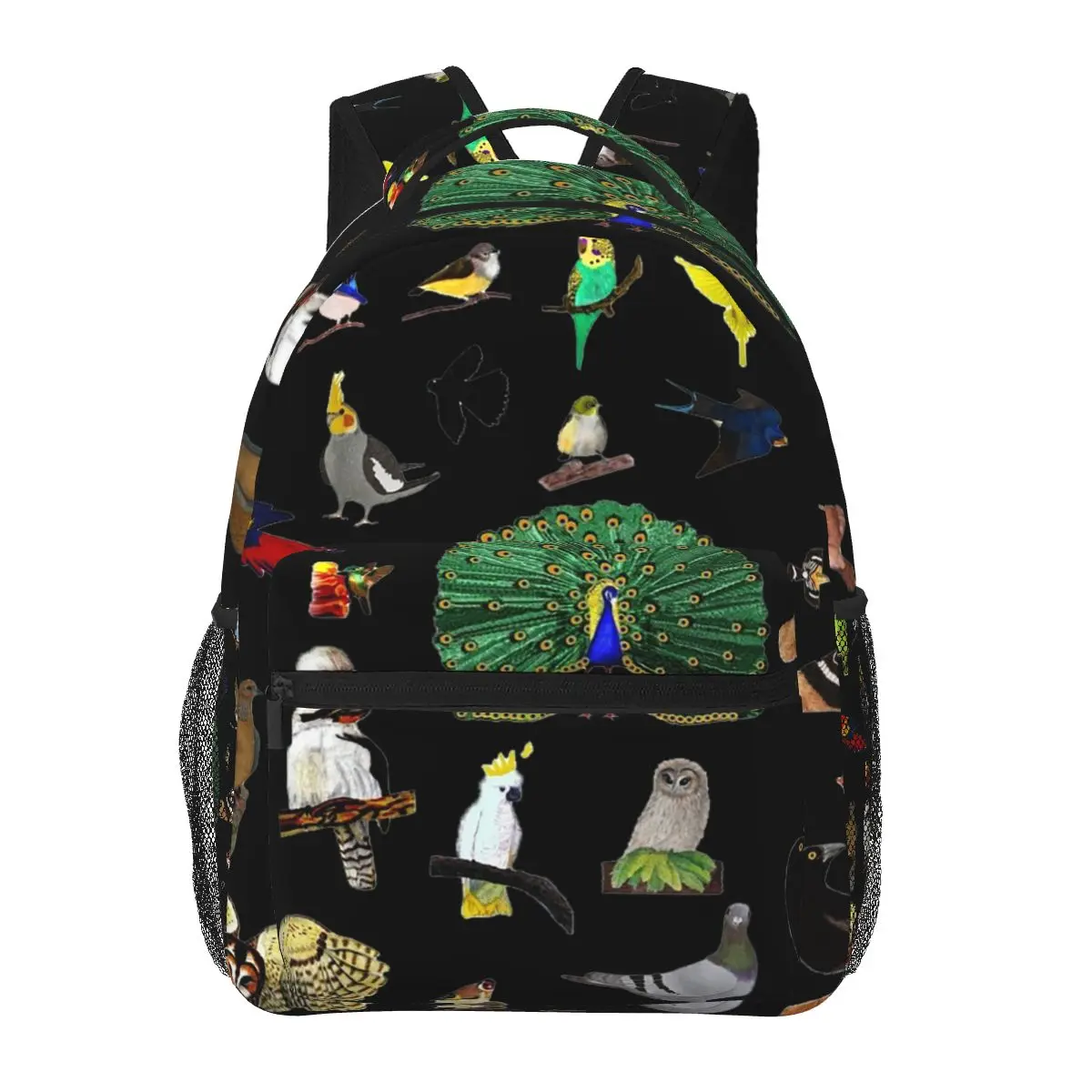 

Pattern. Bird Collage Backpacks Boys Girls Bookbag Children School Bags Cartoon Travel Rucksack Shoulder Bag Large Capacity