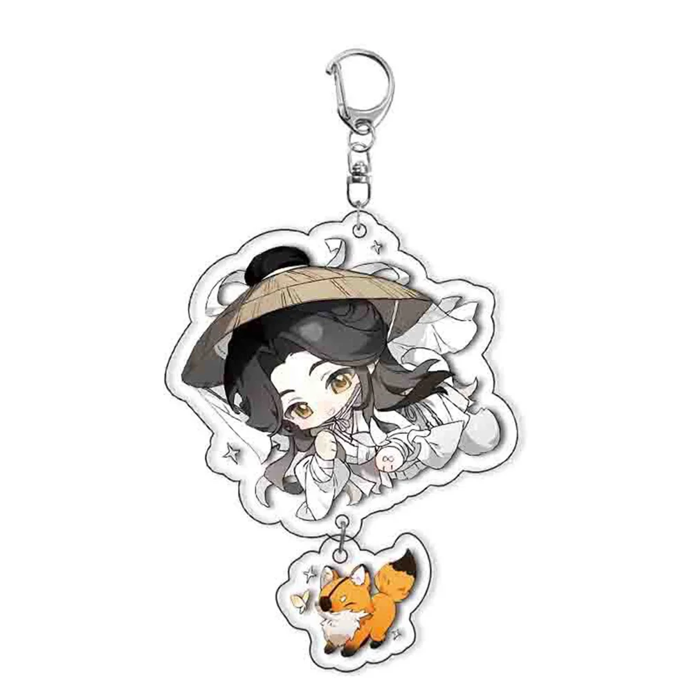 Anime Tian Guan Ci Fu Cosplay Heaven Official's Blessing Xie Lian Hua Cheng Keychain Acrylic Keyring Props Key Chain Bag Pendant