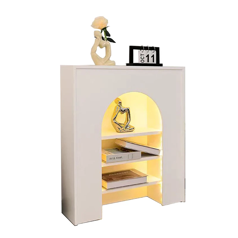 Internet celebrity fireplace cabinet European-style homestay decoration cabinet Simple modern background wall Wedding French liv