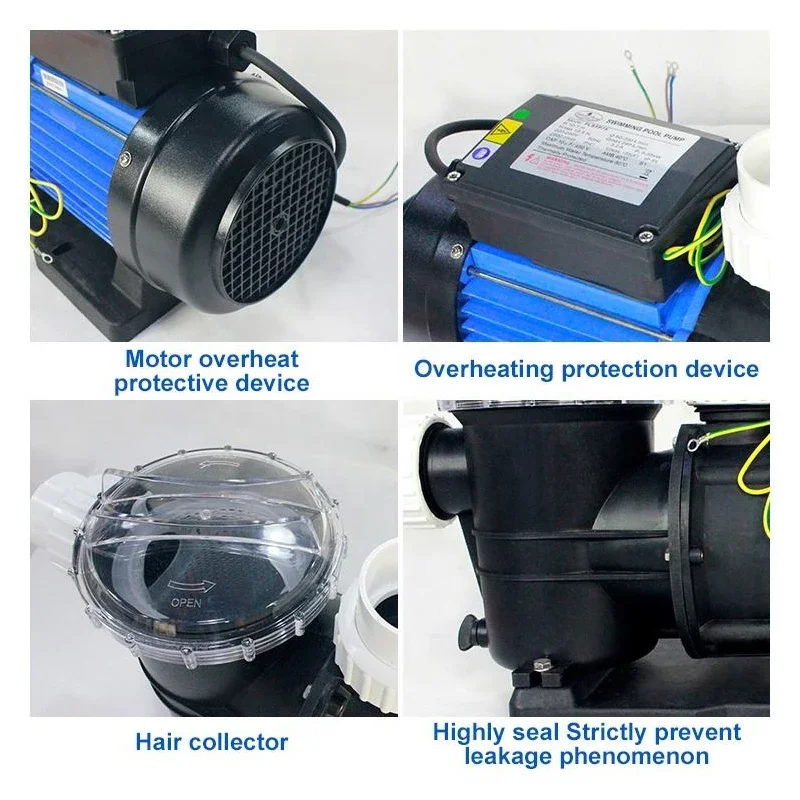 High Quality Rust Resistant Seawater Pump for Swimming Pool Water Circulation Water Treatment Water Pump