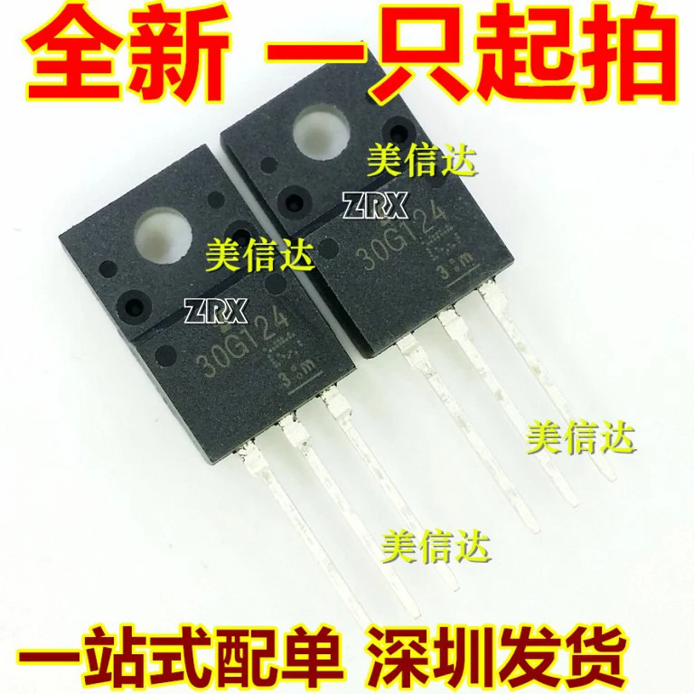 10 قطعة/الوحدة 30g124 Gt30g124 جديد الأصلي متوسطة الطاقة IGBT أنبوب السائل كريستال الطاقة البلازما TO-220F ضمان الجودة