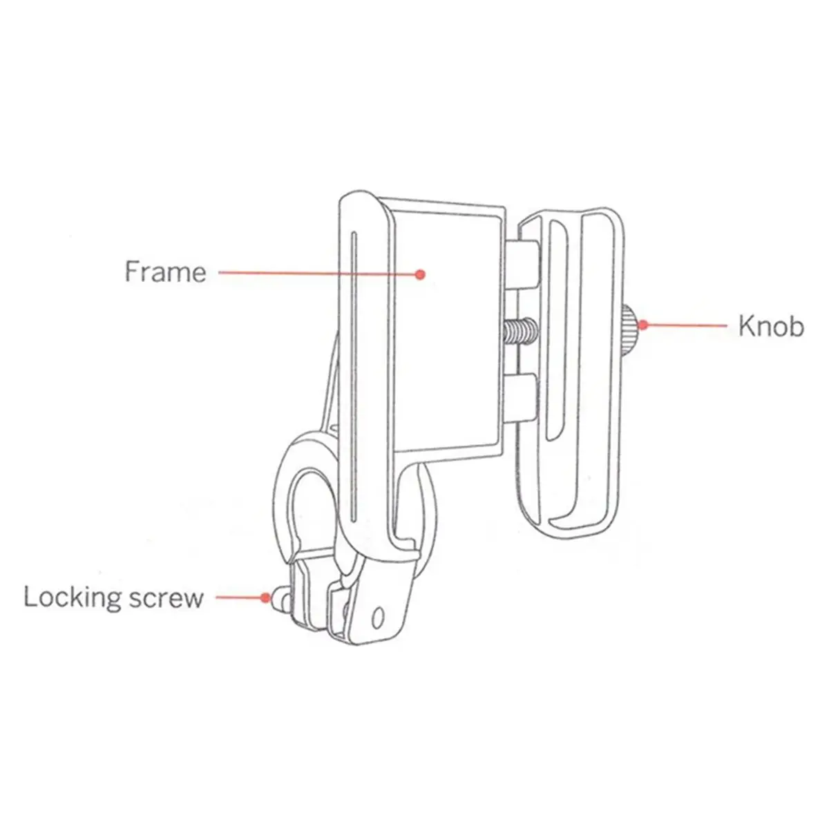 

Holder for KickScooter Max G30 G30D G30LP G2 G65 ZT3 Pro Electric Scooter Bike Mobile Phone Holder