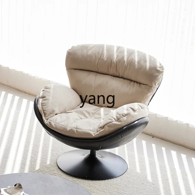 XYY light luxury modern style single rotating chair home recliner designer eggshell chair