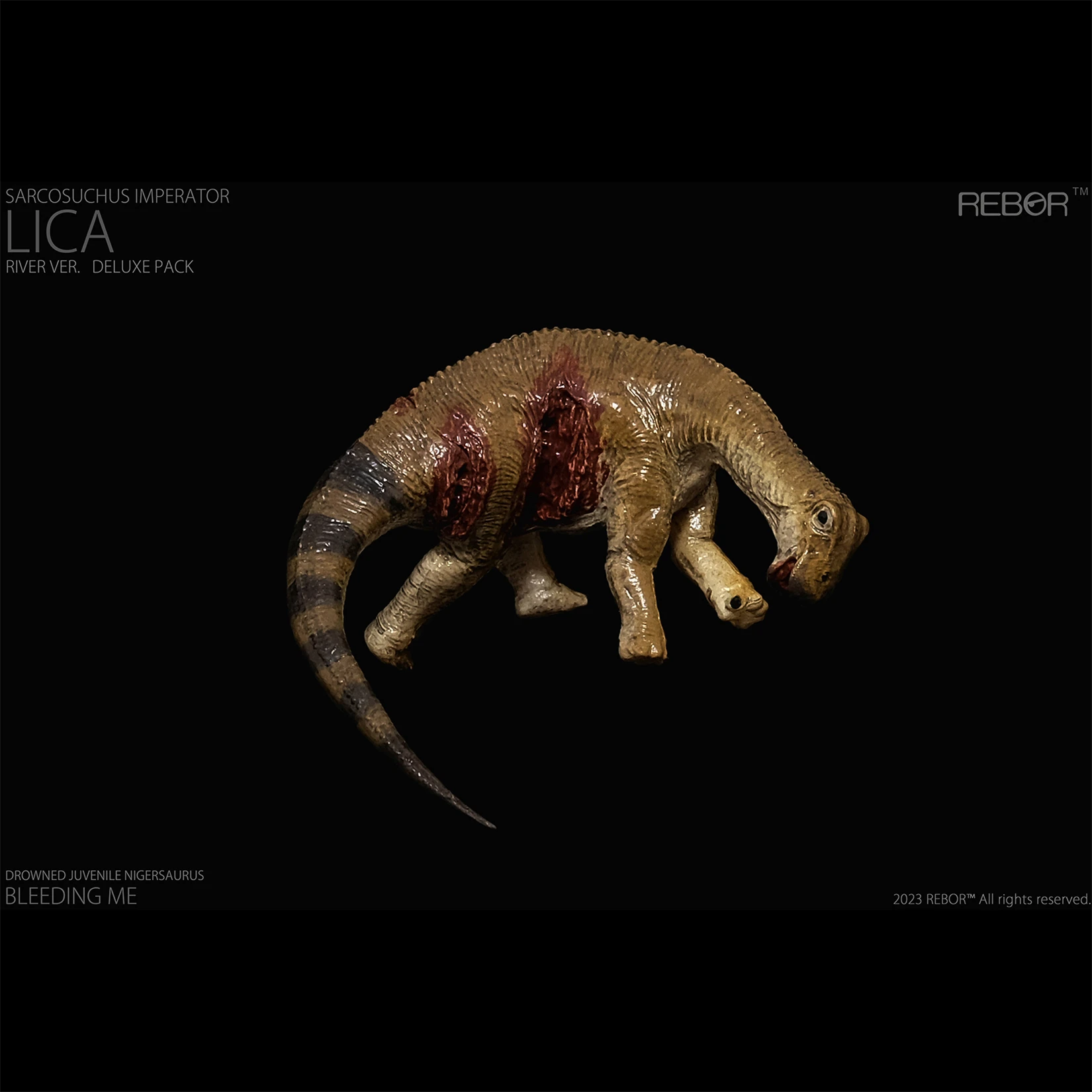 REBOR Sarcosuchus Imperator Modell im Maßstab 1:35, realistische Tierfigur, Sammlung, Szenendekoration, Geburtstagsgeschenk