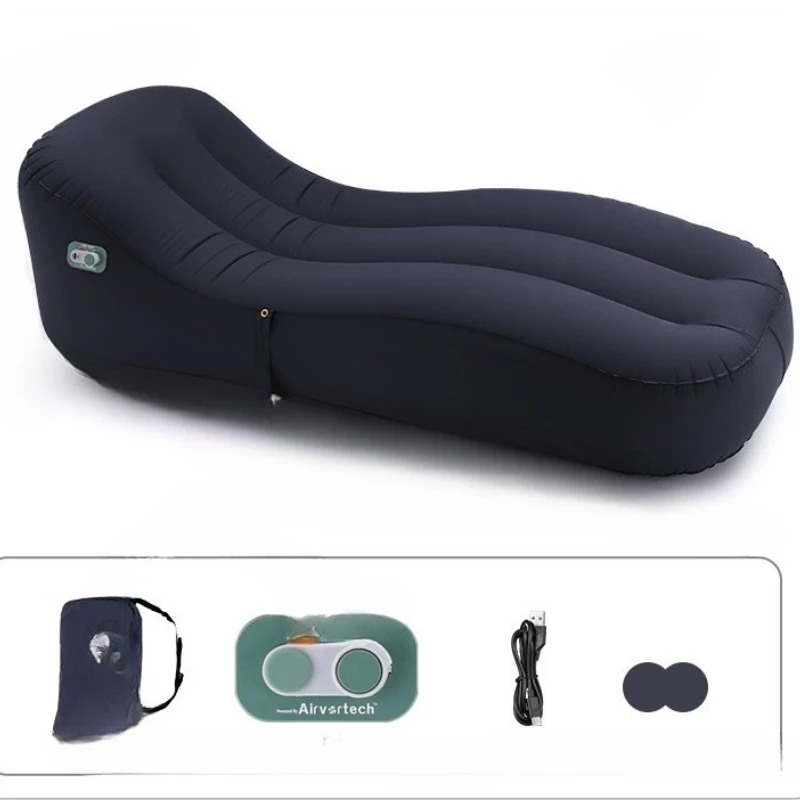 

Automatic inflatable sofa outdoor camping portable air mattress bed lazy lunch break household inflatable mattress air recliner