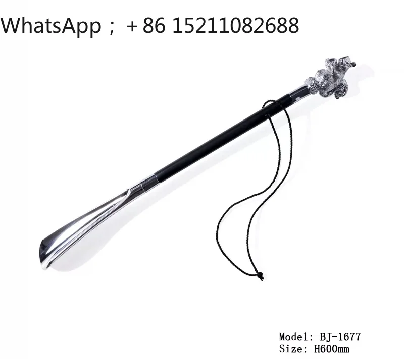 SCY is suitable for lazy shoes pulling solid wood pure copper classical horse shoes pumping light luxury shoe lifting device