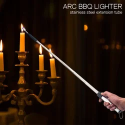 70 CM BBQ Candle USB Lighters  Long Adjustable Rechargeable Kitchen Windproof Cigarette Lighters Plasma Pulsed Powerful Arc