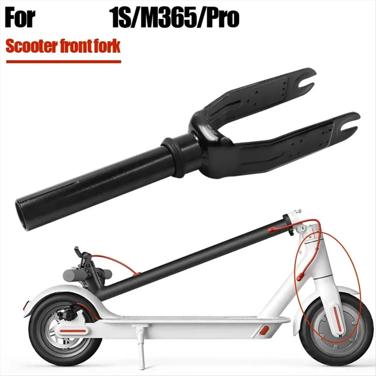 

X07A Front Wheel Bracket Electric Scooter Fork with Cover for M365 PRO 1S Lite Scooter Accessories E