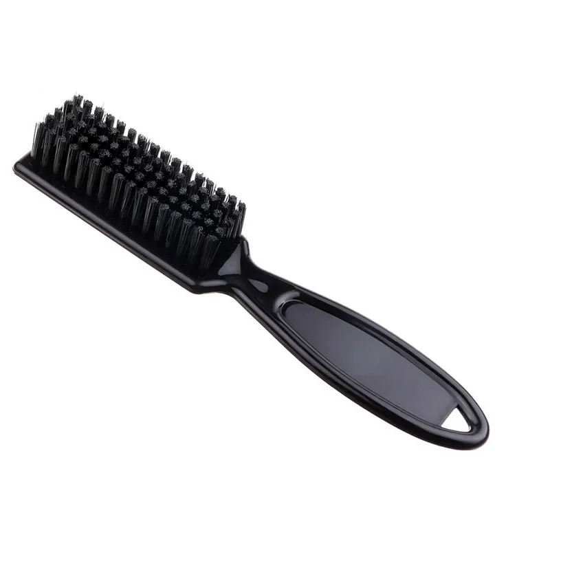 Plastic Handle Fade Brush para cabeleireiro, pente, tesoura, escova de limpeza, ferramentas de estilo macio, pele de barbeiro