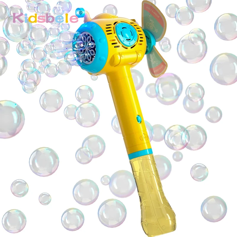 Bubble Wand Gun Machine for Kids Toddlers Automatic Underwater Windmill Bubble Blower For Party Wedding Outdoor