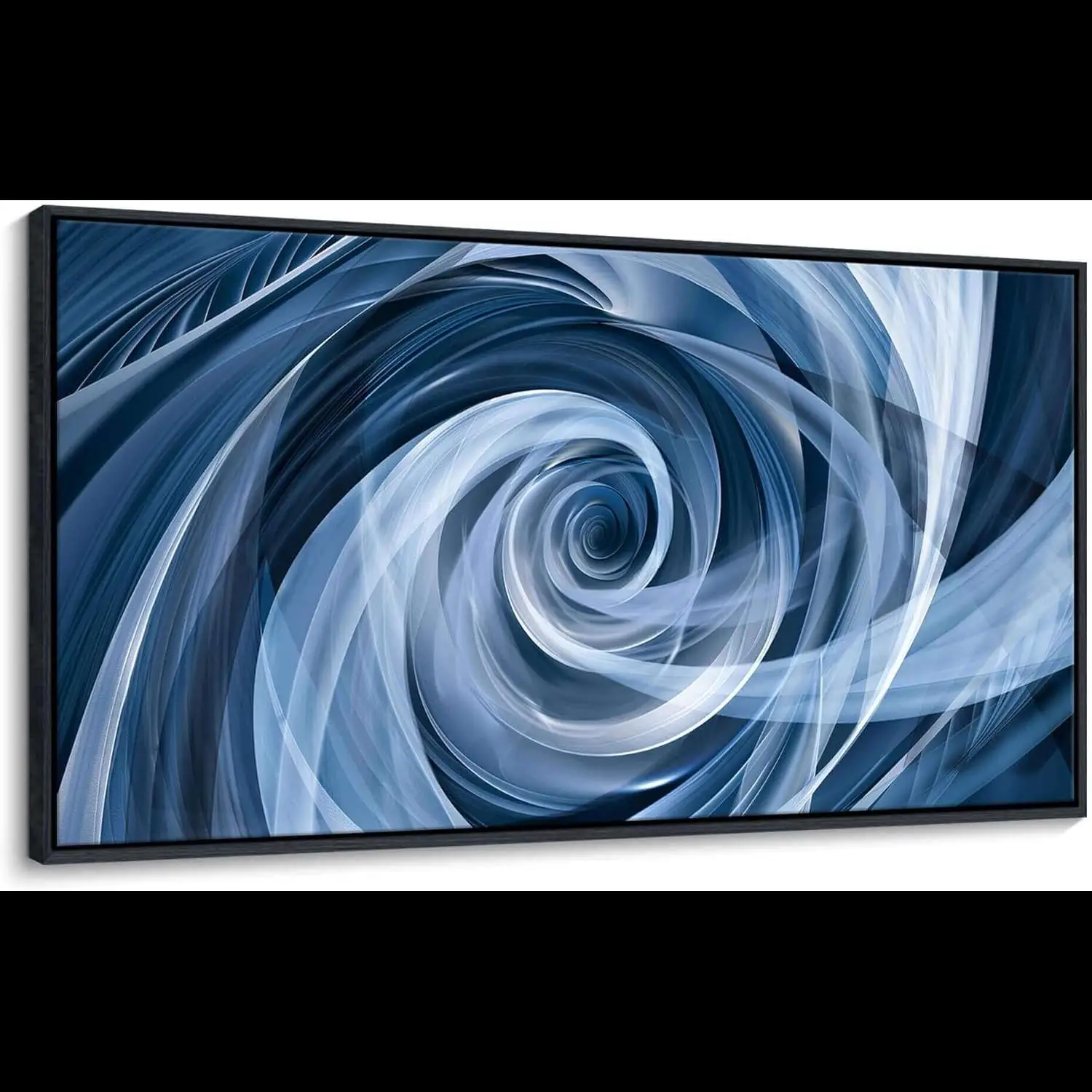 YDYSUNE Modern Abstract Art Wall Decor  Blue  White Vortex Painting for Living Room Bedroom Kitchen  Large xin Artwork  Contempo