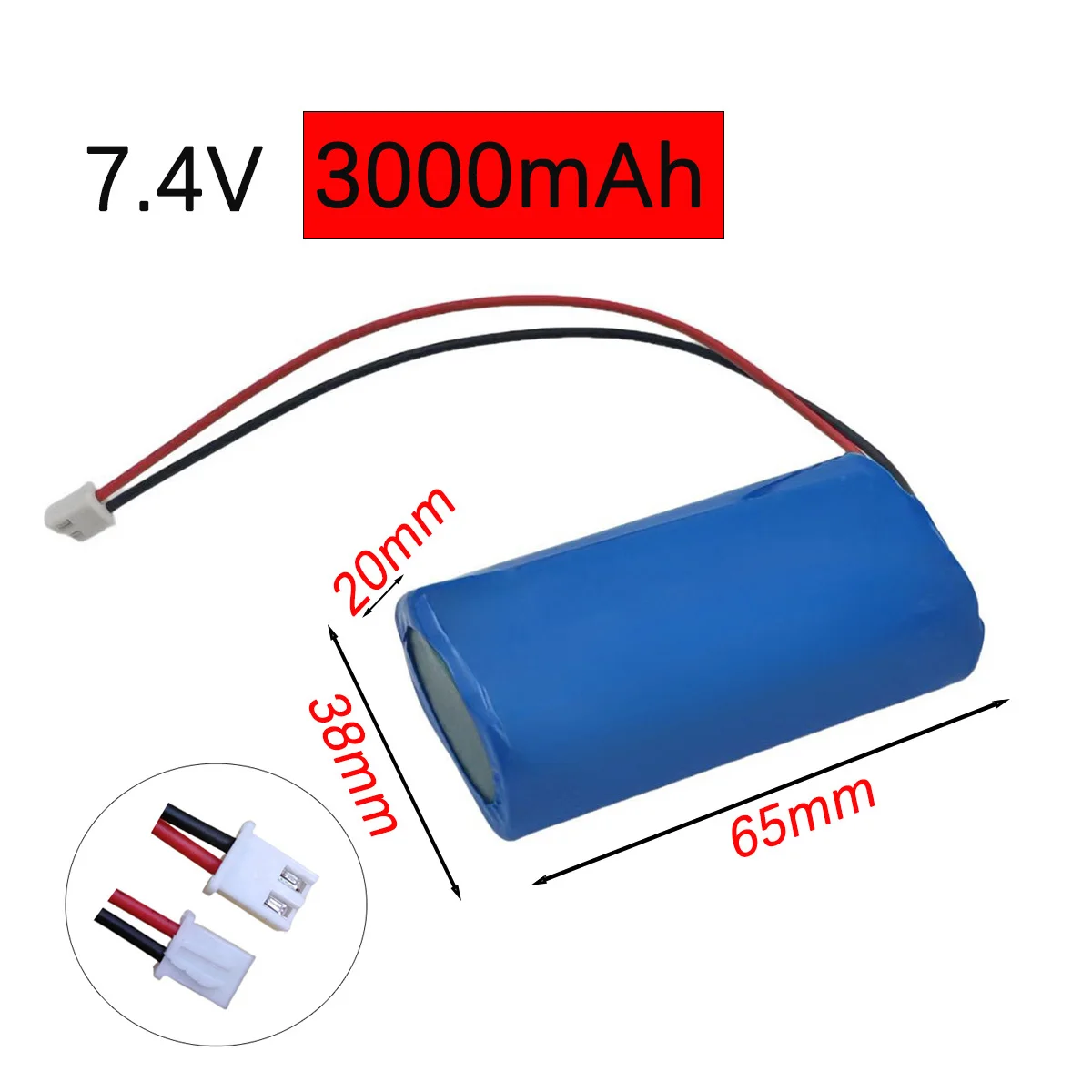 

2025 New High Energy 7.4 V 18650 Batterie 2S Lifepo4 Batteries Packs 1500mah 2000mah 3000mah Batterie Rechargeable Battery Plug