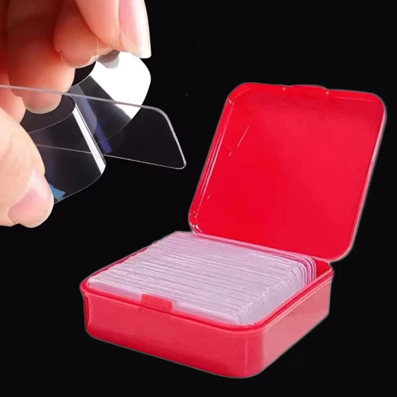 60Pcs/set Multifunctional Double Sided Adhesive Tape Waterproof Removable Reusable Mounting Tape for Walls Wood Tile Plastic