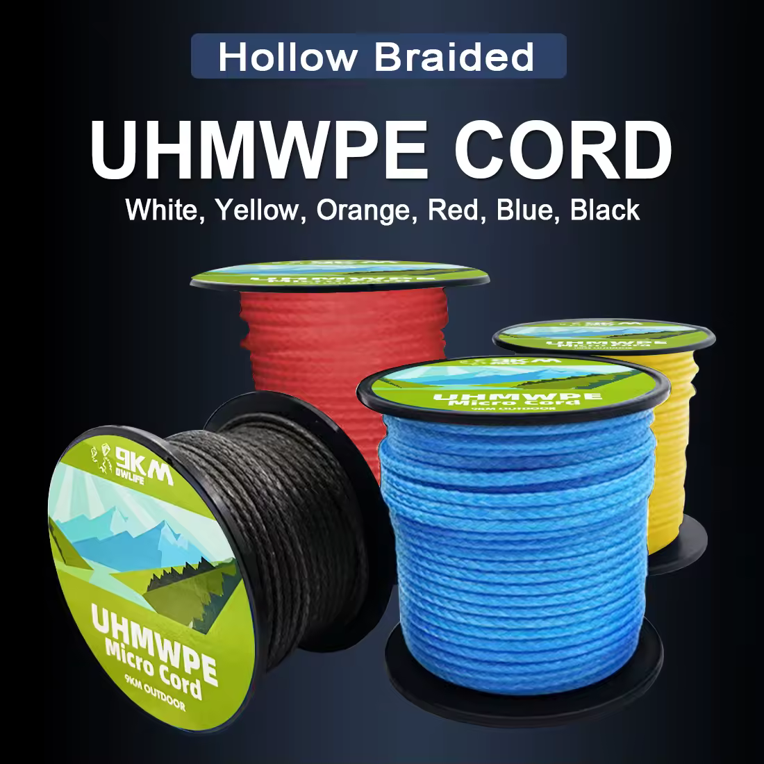 FishTrip 45KG ~ 340KG kitesurf Line UHMWPE Cord Fishing Assist Cord resistenza all'abrasione linea di ricambio a bassa elasticità