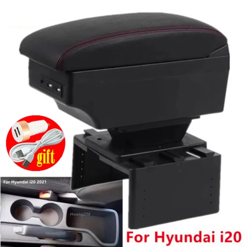

Console Storage Box For Hyundai I20 Armrest box For Hyundai i20 Car Armrest Interior Parts Car Accessories 2021 2022 2023 2024