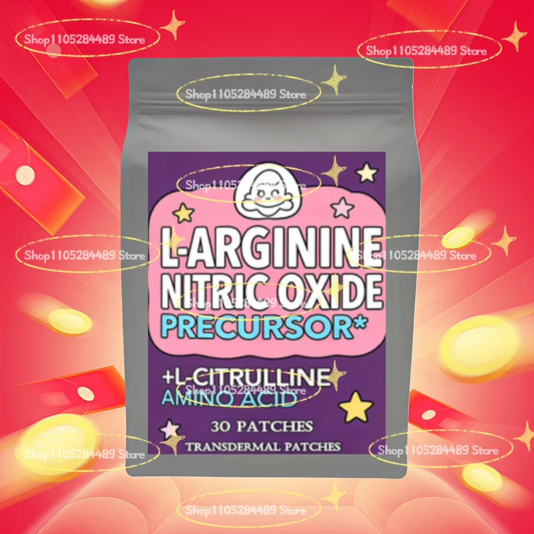 L-Arginina para Hombres, Complejo de Mezcla de L-Citrulina con Parches Transdérmicos, 30 Parches