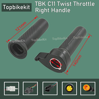 TBK-C11 Ebike Twist Grip Throttle 22.2mm Julet Plug/SM Plug/Higo Plug/2.8 Plug Ebike Bafang Throttle/E-Scooter Throttle