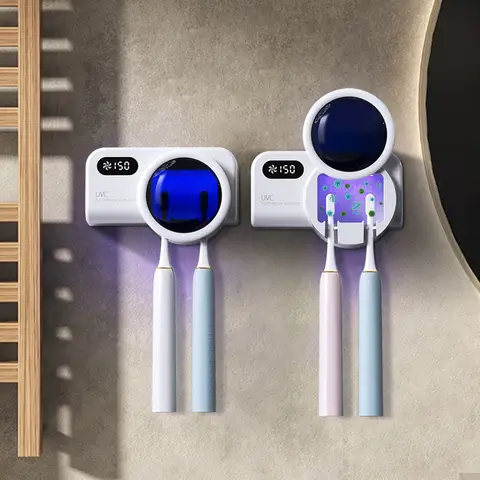 칫솔 UV 건조기 휴대용 벽걸이 형 UV 칫솔 소독제 홀더 USB 충전식 칫솔 보관 브래킷 살균기