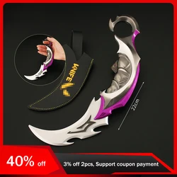22cm Valorant Game Peripheral Weapon Keychain Large Size Reaver Karambit The Secret Society of The Shadow Weapon Model Boys Toys