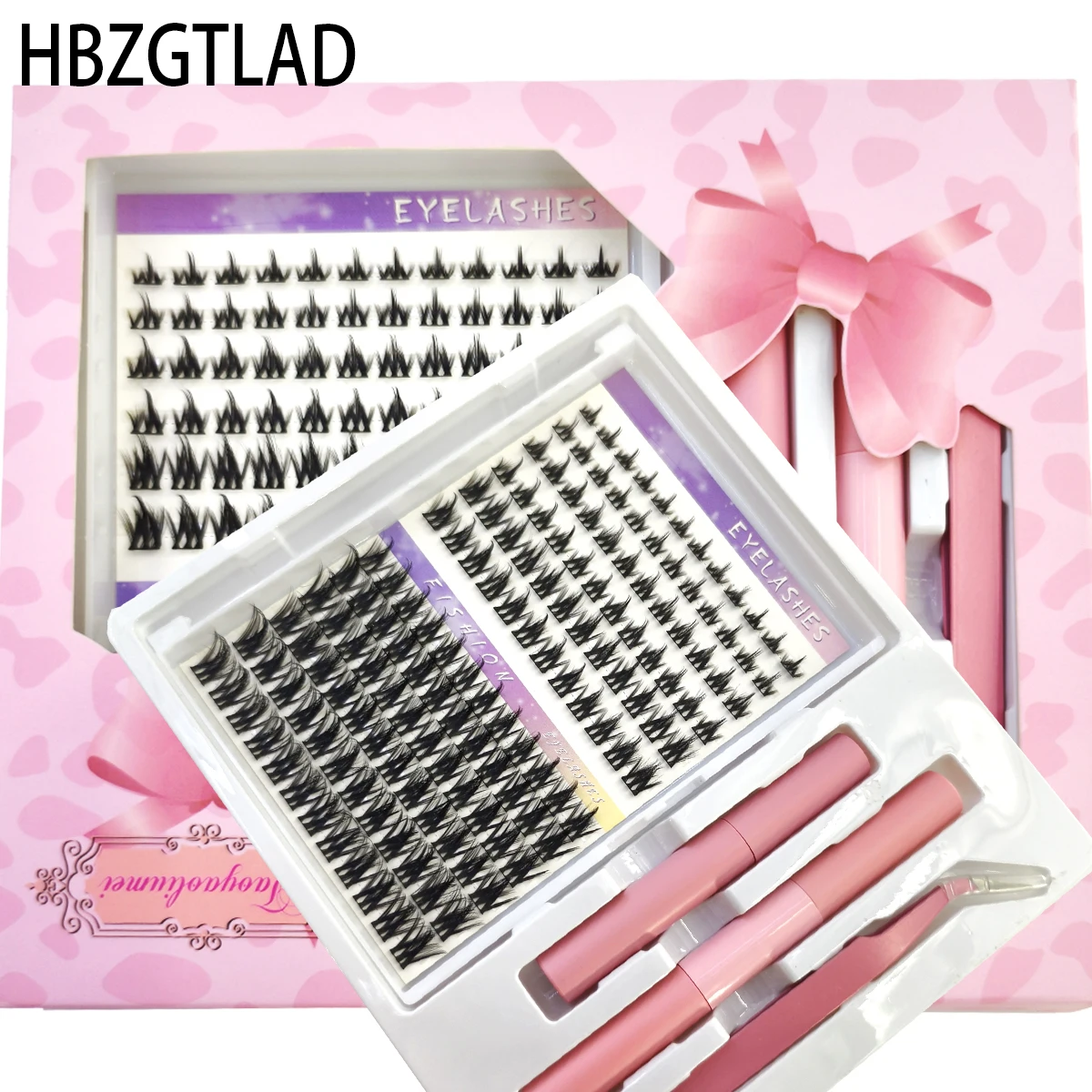 HBZGTLAD مجموعة مجموعات الرموش لاش المسامير مجموعات الرموش حجم الرموش الفردية لتقوم بها بنفسك شائكة لاش تمديد مجموعات المانغا رمش #1