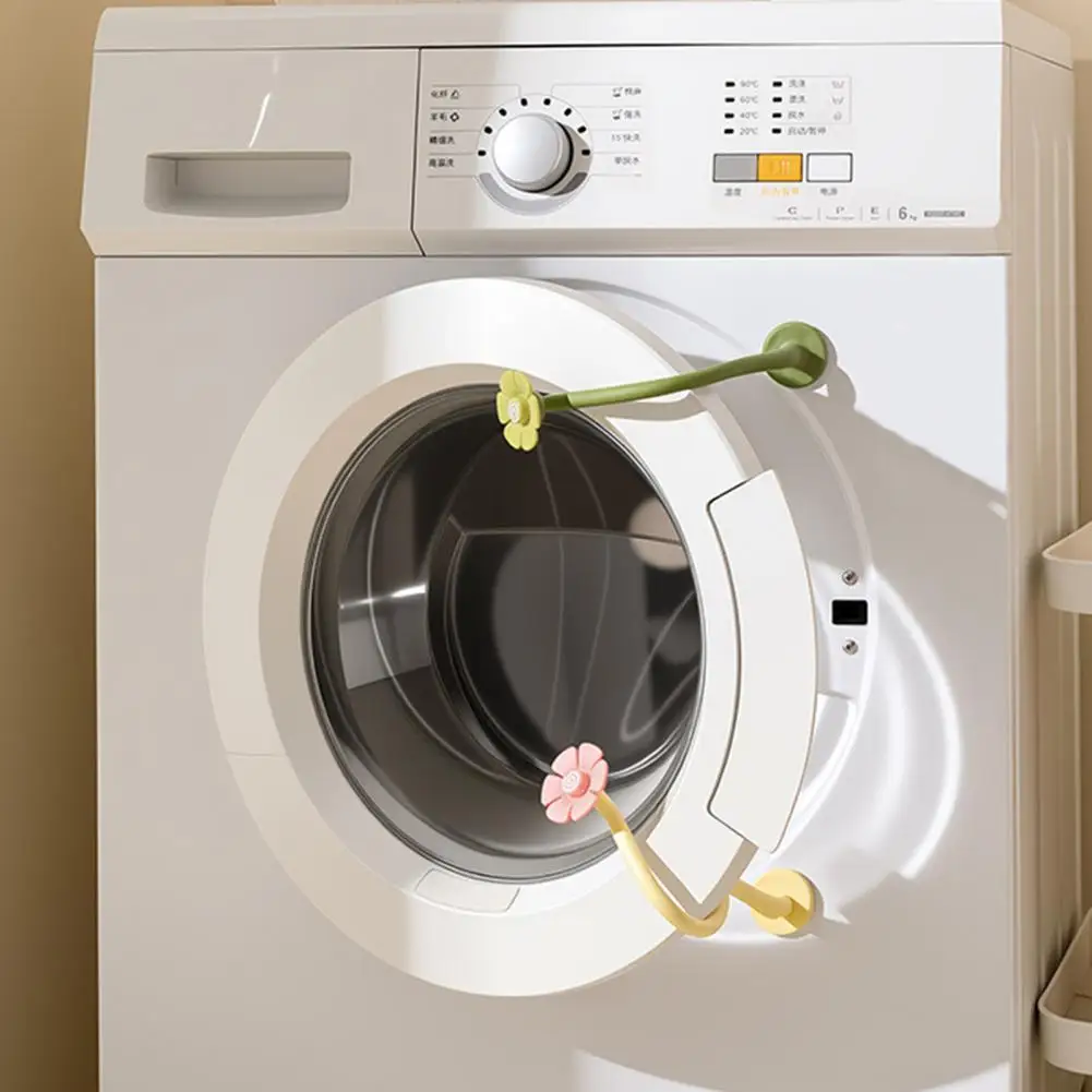 حامل باب غسالة الزهور، دعامة باب مغناطيسية للحمل الأمامي لمنع الرائحة، سدادة غسالة المجفف، غسيل قابل للإزالة