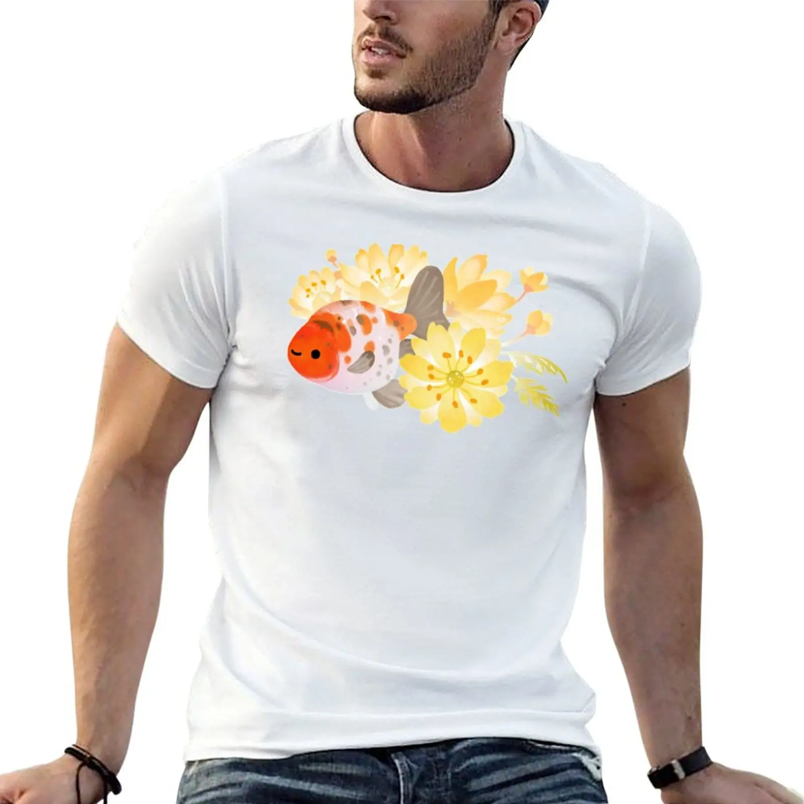 Camiseta Ranchu y Adonis, camisetas gráficas para hombre, camisetas personalizadas para hombre