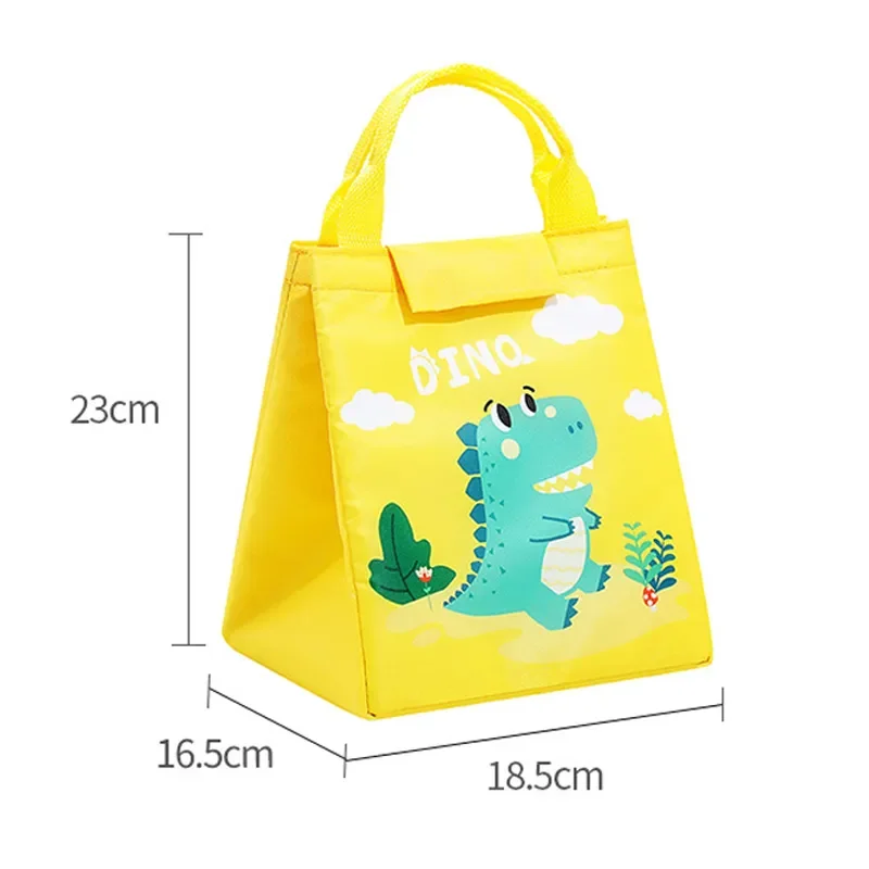 Kids Lunch Bag for School Portable Thermal Bag Children Cartoon Insulated Lunch Bag Cooler Bento Pouch Dinner Container Handbags