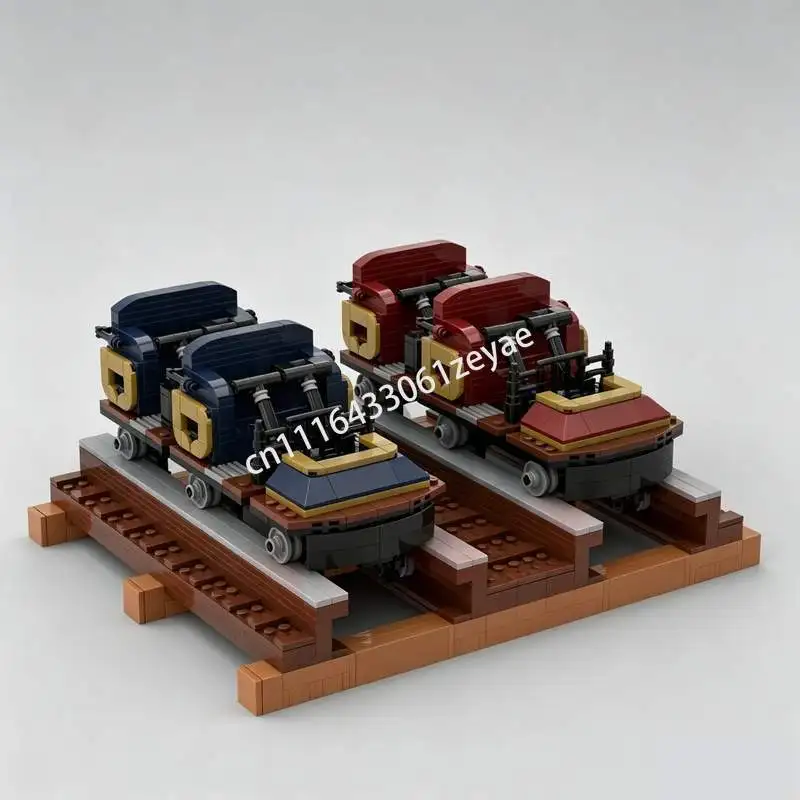 NEW 1476PCS MOC Roller Coaster Amusement Park Model Creative Theme Park Building Blocks DIY Assembly Puzzle Educational Toy Gift