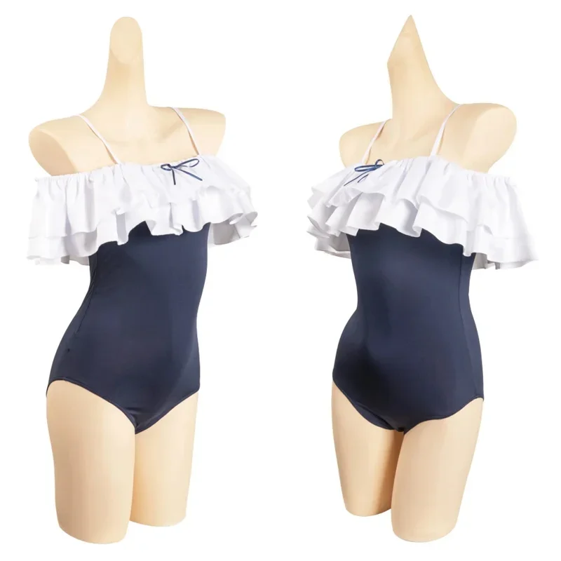 A Tsukiyuki Miyako cosplay Fantasia kawaii summer swimsuit anime game Blue archive costume disguise adult women Halloween clothe