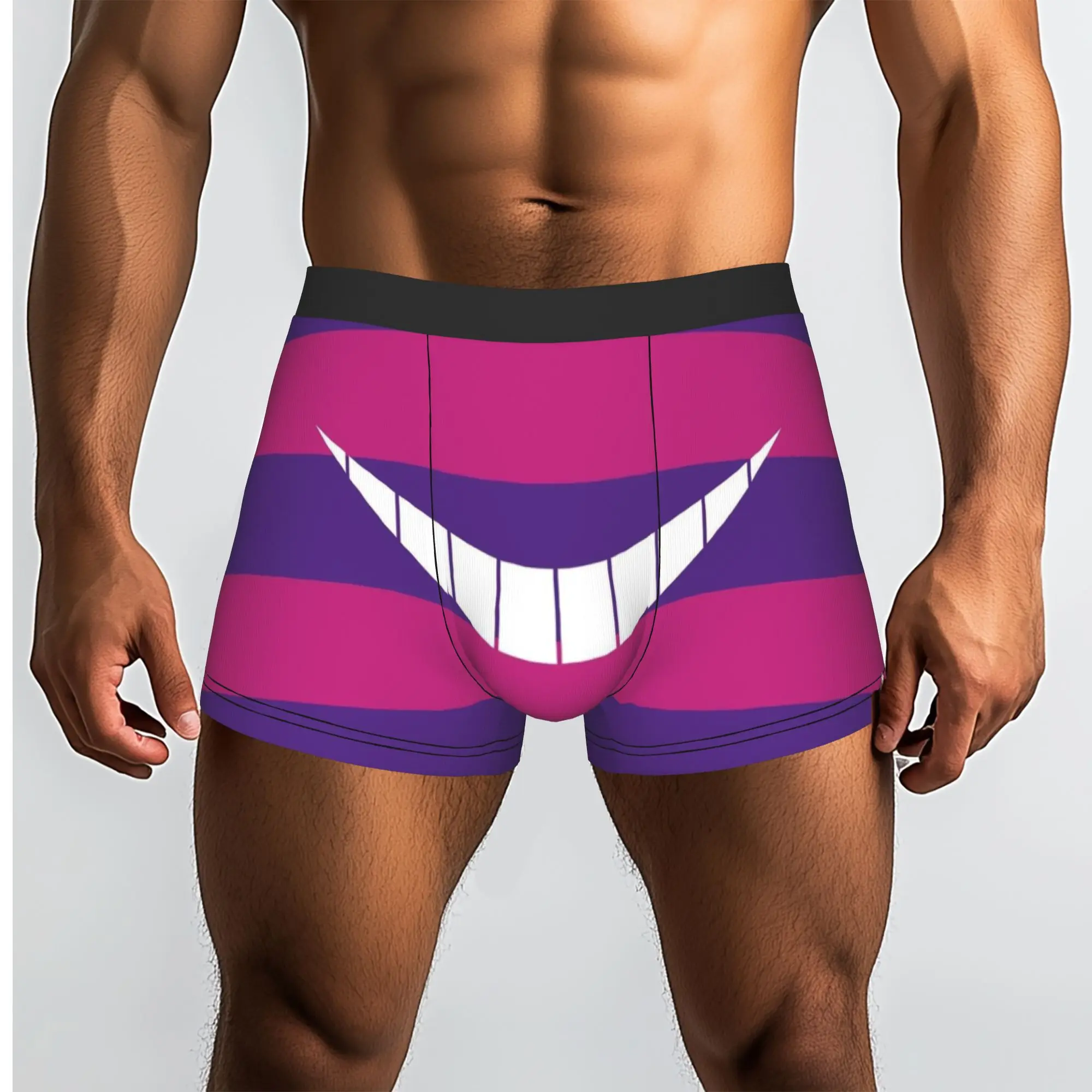 Customized C-Cheshire Anime Cat Boxer Shorts For Homme 3D Print  Underwear Panties Briefs Breathable Underpants