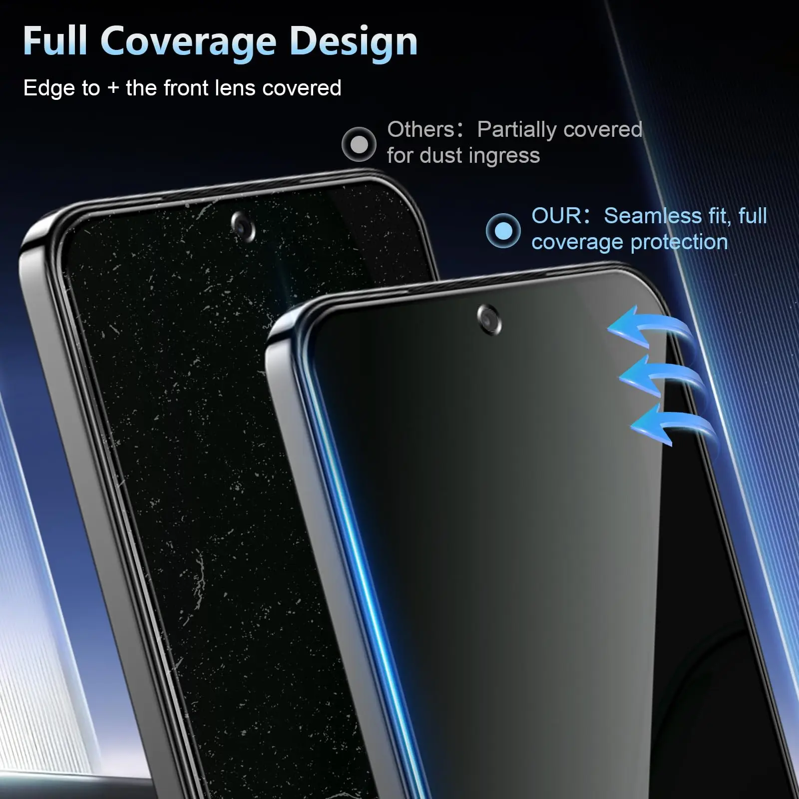 Anti-Spionage-Displayschutzfolie für Honor Magic8 Lite, gehärtetes Glas, Sichtschutz, kratzfest, 9H, case-freundlich, aus hochwertigem Aluminium – Detail 7