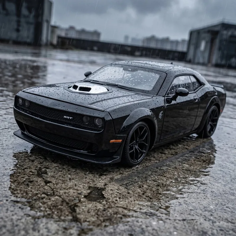 1:18 Dodge Challenger SRT Hellcat Modern American Muscle Car Home Trendy And Desktop Display Ornament Birthday Gifts For Friend