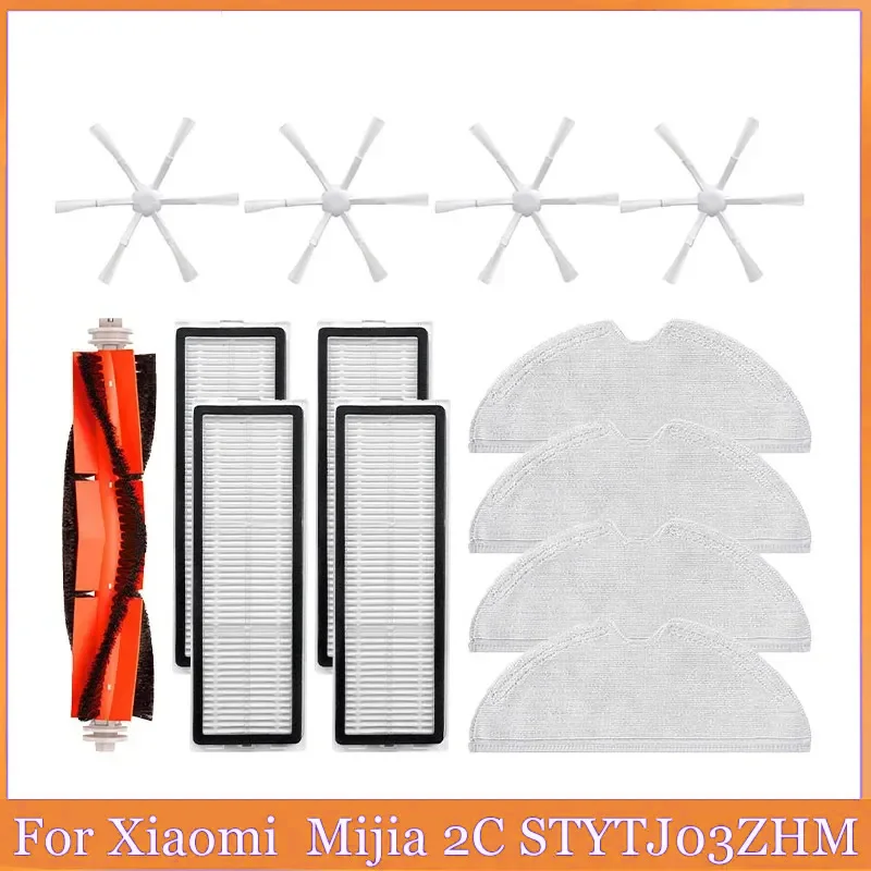 For Xiaomi Mi Robot Vacuum Mop 2 Mijia 2C STYTJ03ZHM Main Side Brush Hepa Filter Vacuum Cleaner Parts Replacement Accessories