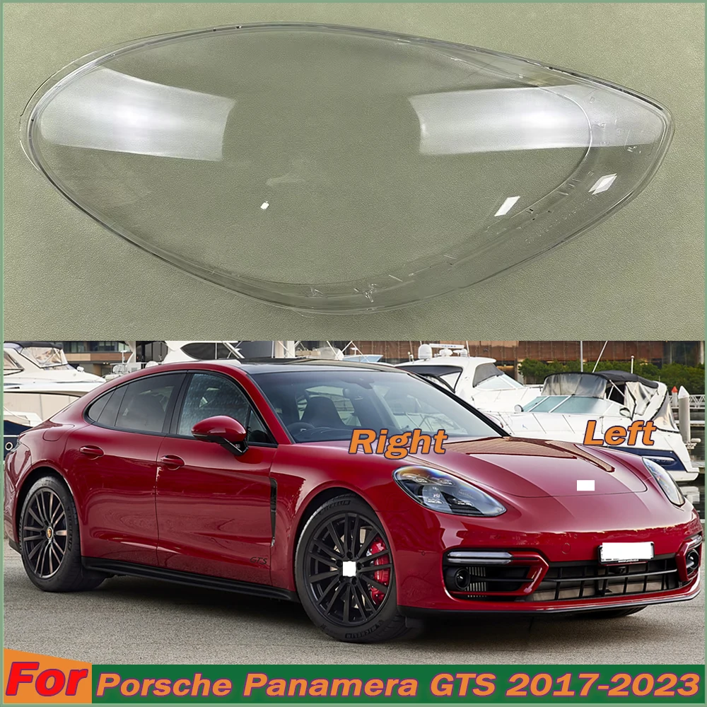 

Headlight Cover Shade For Porsche Panamera GTS 2017-2023 Headlamp Shell Transparent Lampshade Plexiglass Replace Original Lens