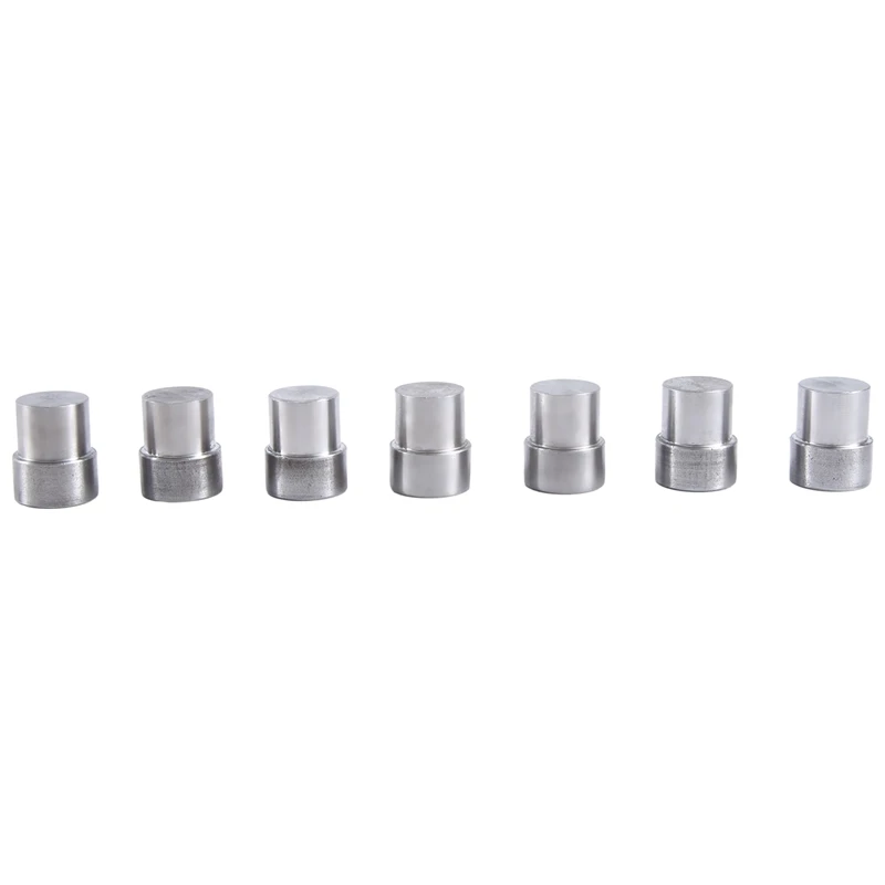 7Sets Double Cap Rivets Dies Mould Tool For Hand Press Machine Size 5Mm 6Mm 7Mm 8Mm 9Mm 10Mm 12Mm DIY Craft Supplies