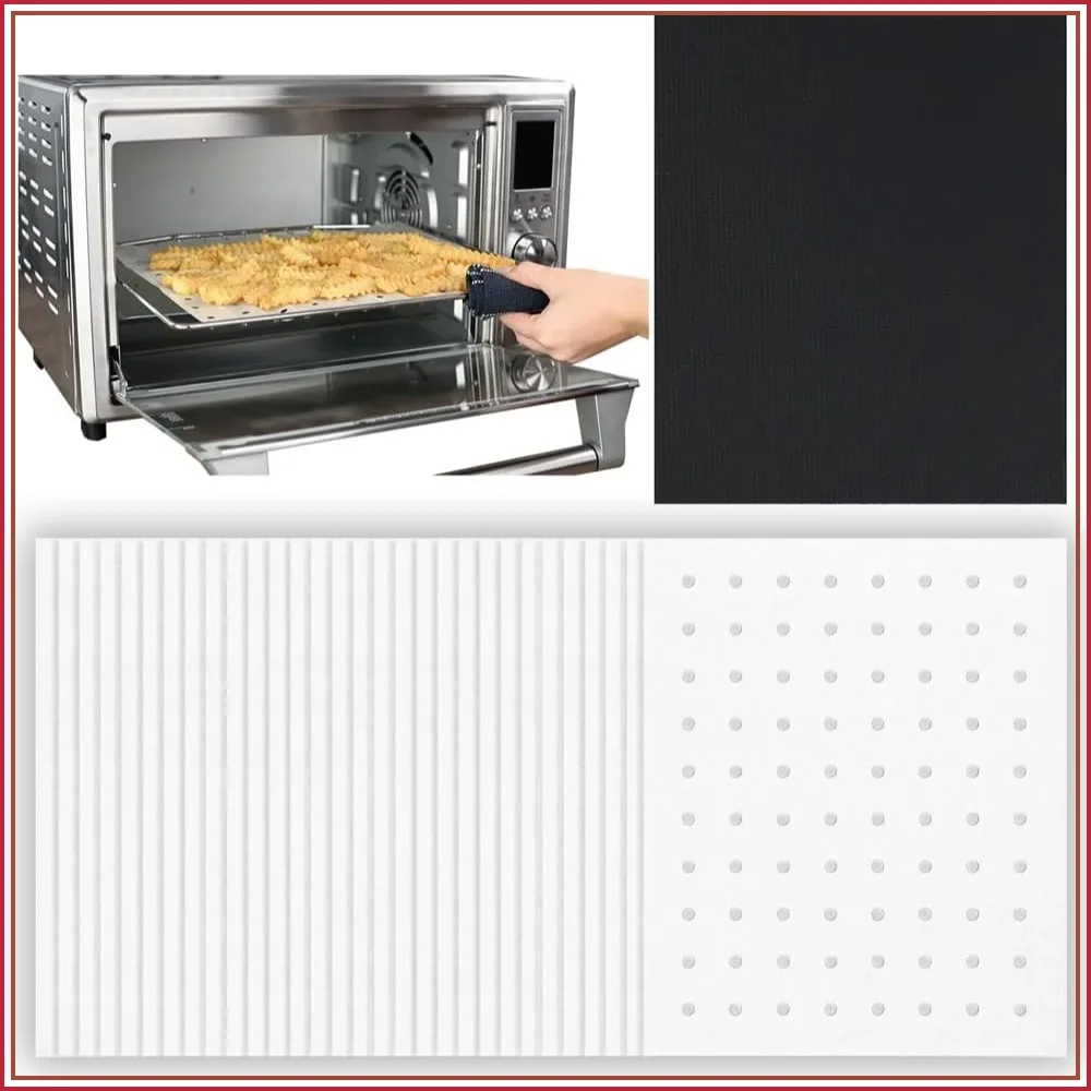 

Precut Non-Stick Parchment Paper Sheets for Toaster Oven Air Fryer, 10x12, Baking, Cooking, Dehydrator