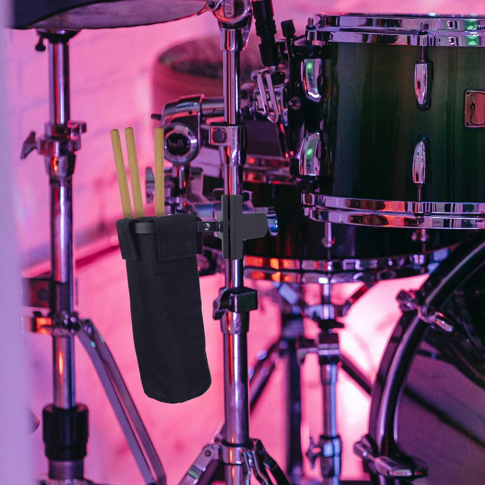 

1Set Drumstick Holder Drum Stick Bag Durable Oxford Cloth Organizer Large Capacity Wear-Resistant Drum Sticks Storage Practical