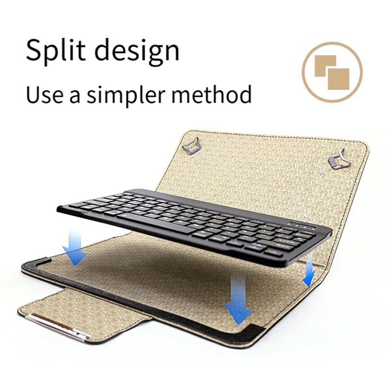 Tablet Keyboard Case 10 Inch Universal Bluetooth Keyboard Leather Case For Huawei Ipad Phone Tablet For IOS Android Windows