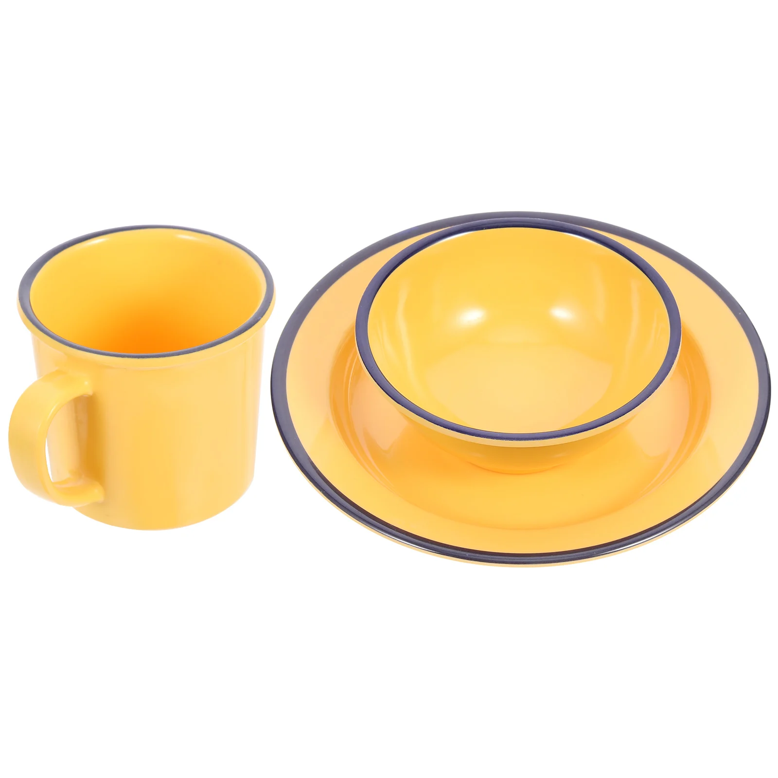 

Vintage Melamine Cup Set Plates Bowls Kitchen Tableware Retro Dinnerware Hot Chocolate Milk Water Tea Juice Storage Home