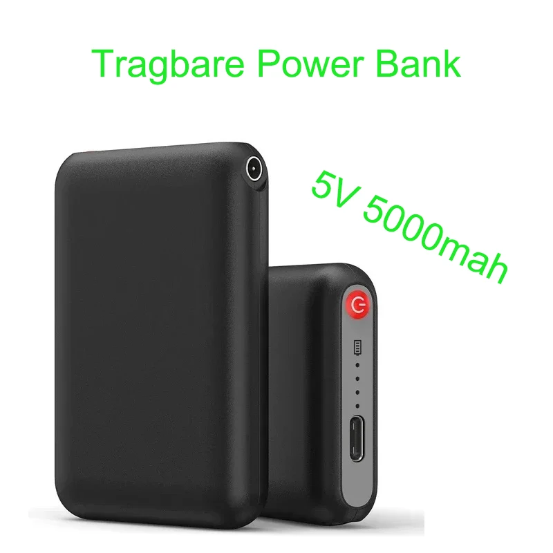 

Mini-Ladegerät schnell aufladen externen Akku zum Heizen Weste Jacke Schal Socken Handschuhe Telefon Tragbare Power Bank 5000mah