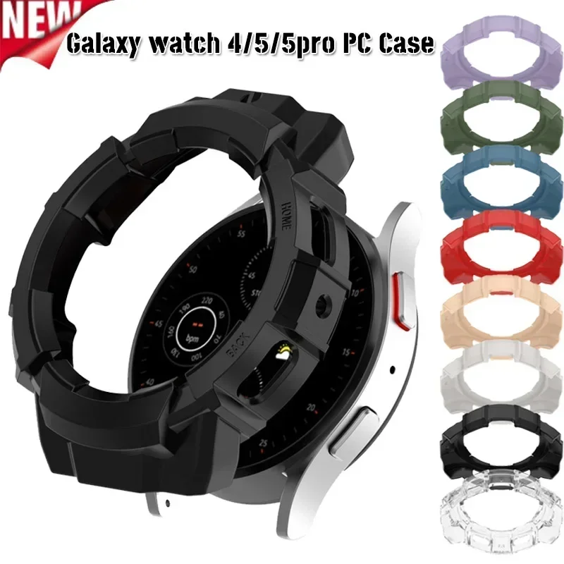 Matte Protective Bumper Shell para Samsung Galaxy Watch, Watch Case, Galaxy Watch 5, 4, 40mm, 44mm, 45mm, PC, 45mm