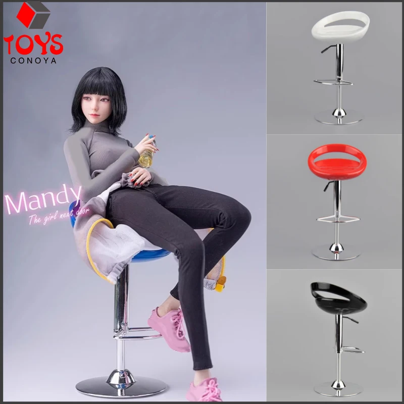 ZYTOYS ZY3004 sillas de barra giratorias a escala 1/6, asiento ABS, accesorios de escena de soldado, modelo apto para muñecas de cuerpo de figura de acción de soldado de 12 pulgadas