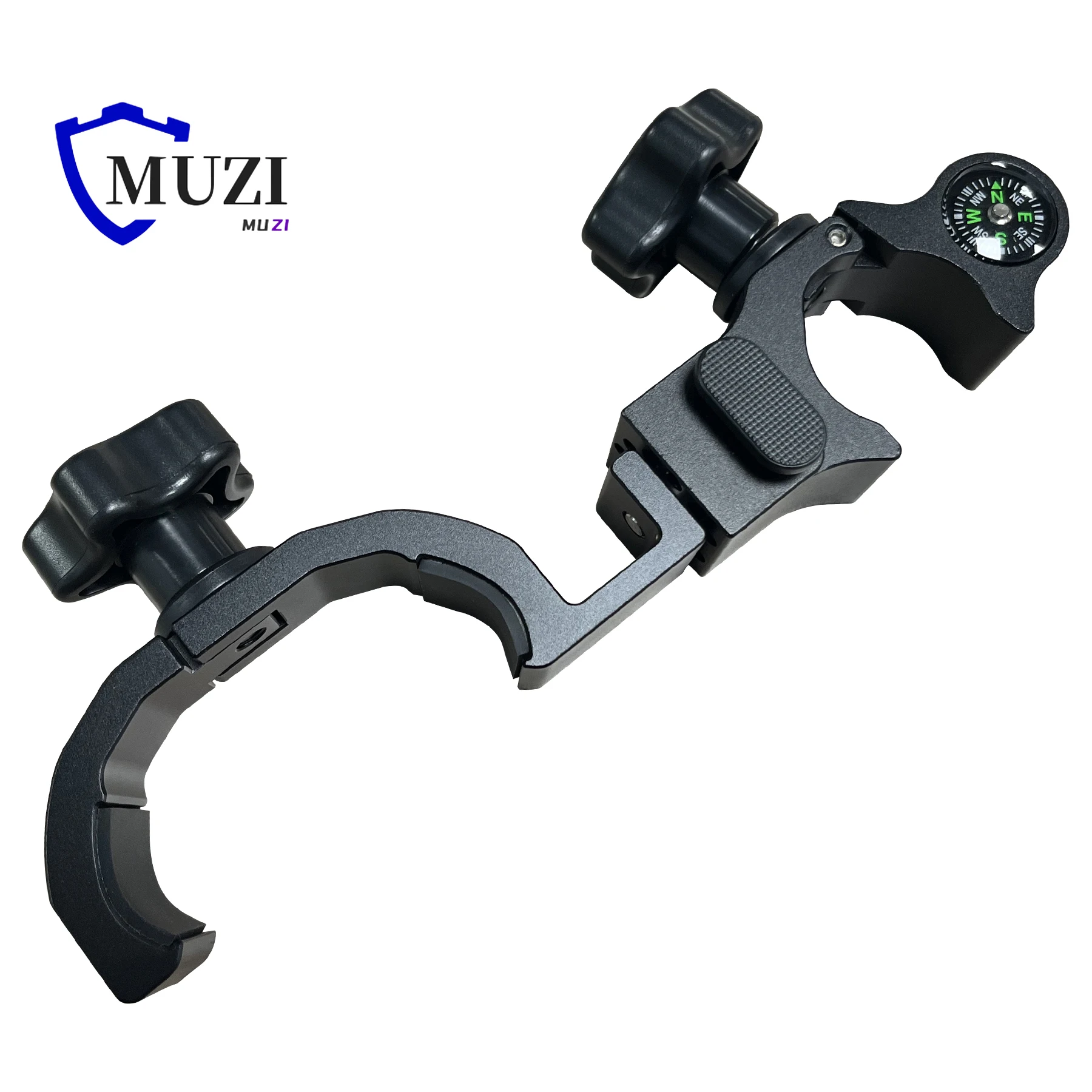 New P7 Data Ranger Mount Range Pole Cradle Bracket Clamp 71mm Width for GNSS GPS Pole Clamp Data Collector Surveying Instrument