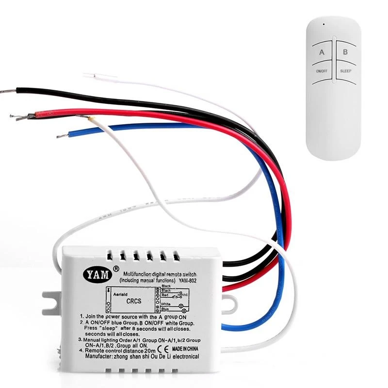 2-way Wireless Panel Switch for Smart Light Receiver Remote Light Switch for Led Ceiling Lights Lamps Fluorescent best sale
