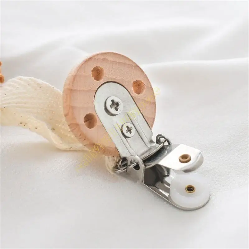 

Universal Pacifier Clip Soother Chain Holder Stylish & Functional Baby Dummy Strap Works with Most Pacifiers Cotton DXAD