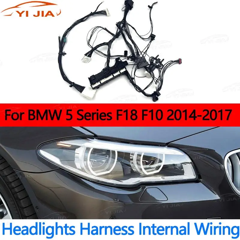 

Для BMW 5 серии F18 F10 2014-2017 HID жгут проводов фар, внутренняя проводка, замена оригинального жгута фар, группа следящей линии